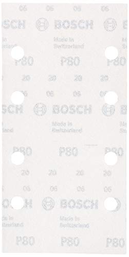 Bosch 2609256A82 Sanding Sheet Set for Orbital Sanders (10-Piece)