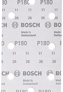 Bosch 2609256B07 Sanding Sheet Set for Orbital Sanders (10-Piece)