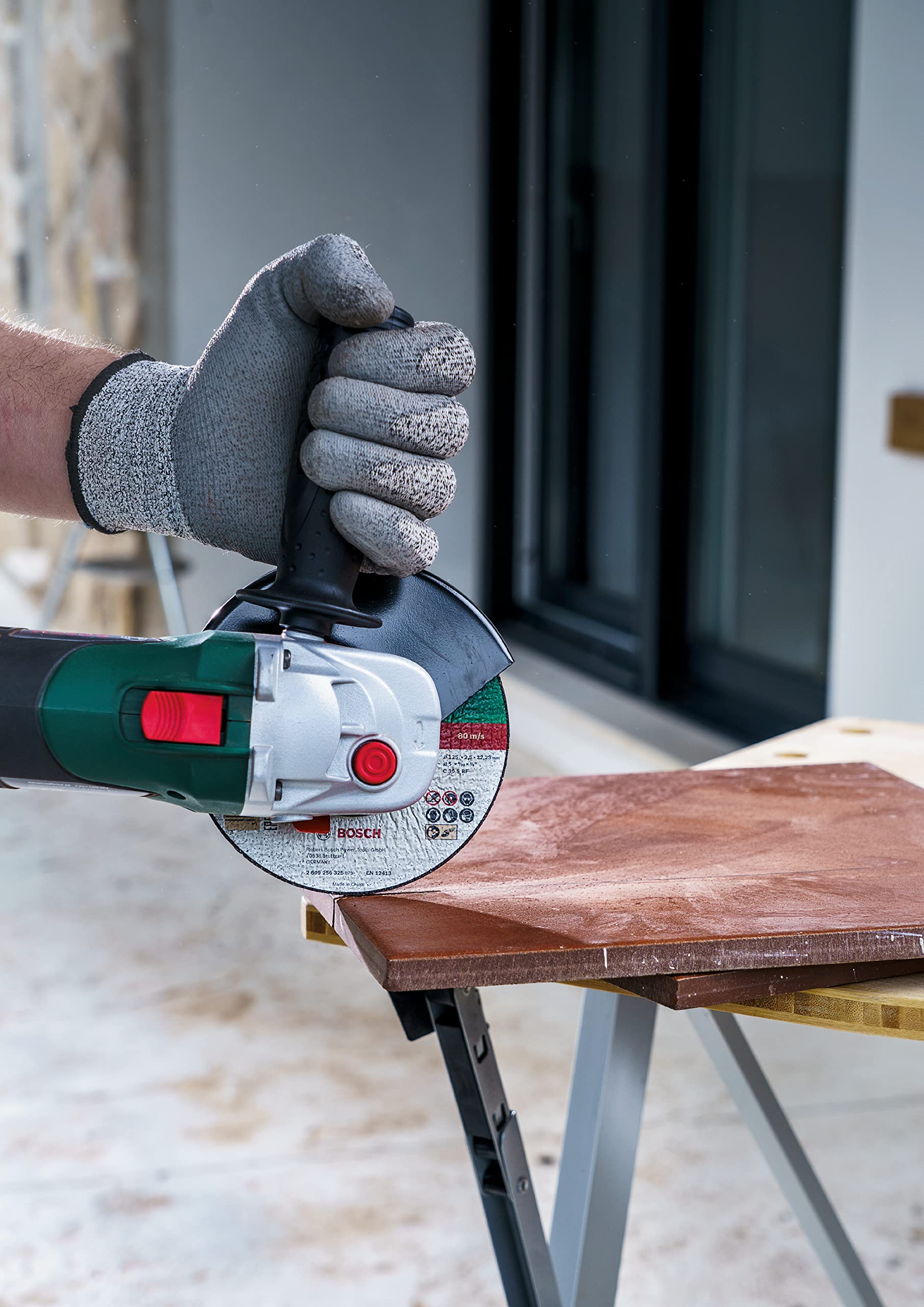 Bosch DIY Trennscheibe Stein für Winkelschleifer (5 Stück, Ø 125 mm, gekröpft, C 30 S BF)