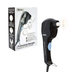 wahl professional massager, 3 therapy attachment heads, powerful, lightweight and quiet for professional barbers and stylists- model 4120-1701