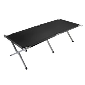 75" Portable Folding Camping Bed & Cot - 260 lbs. Capacity By Trademark Innovations (Black)