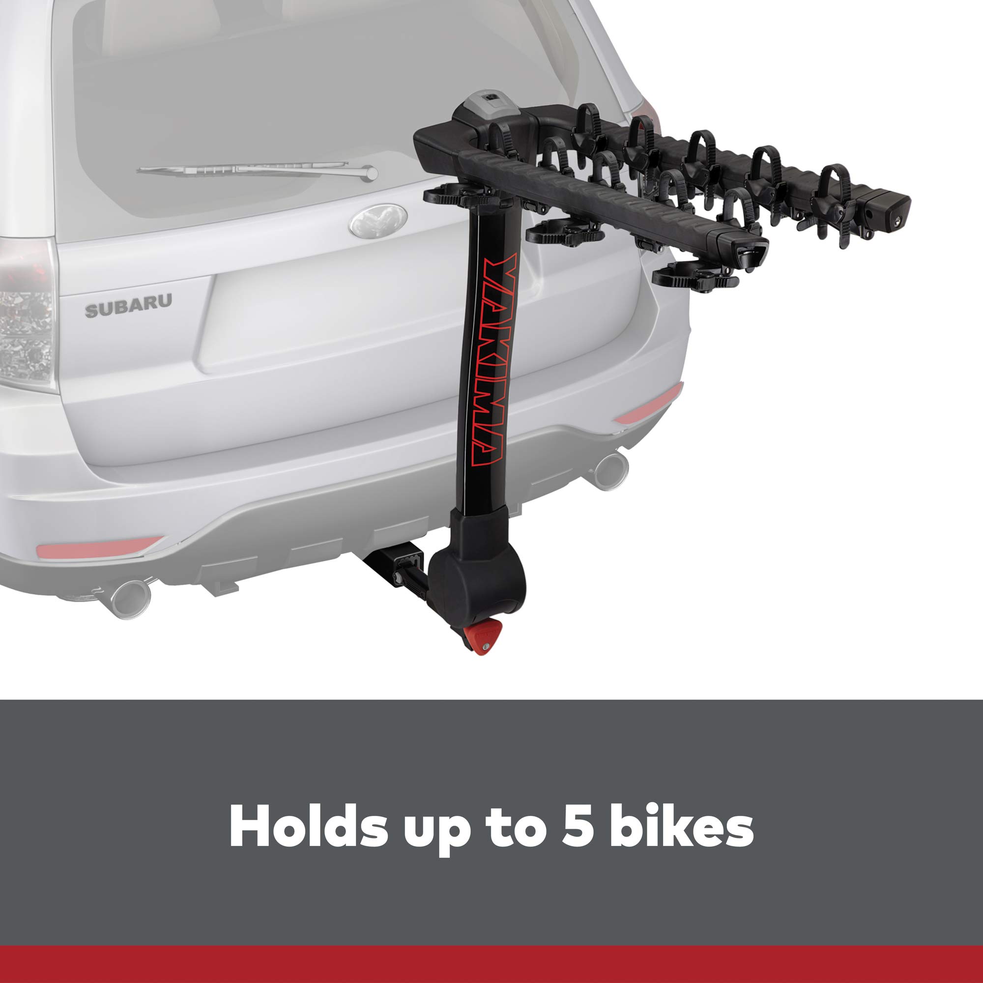 YAKIMA, FullTilt Tilting Hitch Mount Hanging Bike Rack, 5 Bike Capacity