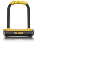 ong: 8001 brute std u-lock, 4.37 x 7.96-inch, black/yellow