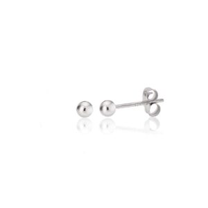 kezef 925 sterling silver ball stud earrings for women - hypoallergenic lightweight small stud earrings for women | 2mm ball earrings