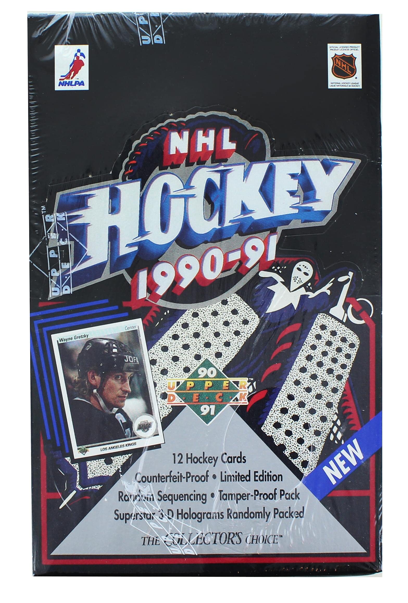 NHL 1990-91 Upper Deck English Low # Hockey Wax Box