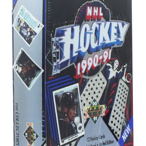 NHL 1990-91 Upper Deck English Low # Hockey Wax Box