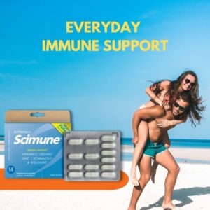 ScimeraMD® Scimune Immune Support Vitamin Supplement with Zinc, Quercetin, Vitamin C, Echinacea, and Wellmune®, 14 CT