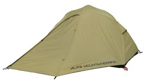 alps mountaineering extreme 3 outfitter tent tan/green/tan, 96" l x 80" w x 50" h