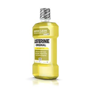 Listerine Original Oral Care Antiseptic Mouthwash with Germ-Killing Formula to Fight Bad Breath, Plaque and Gingivitis, 1 L