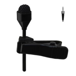 j k pro lavalier lapel microphone mic-j 044 compatible with sennheiser wireless transmitter - omnidirectional condenser mic