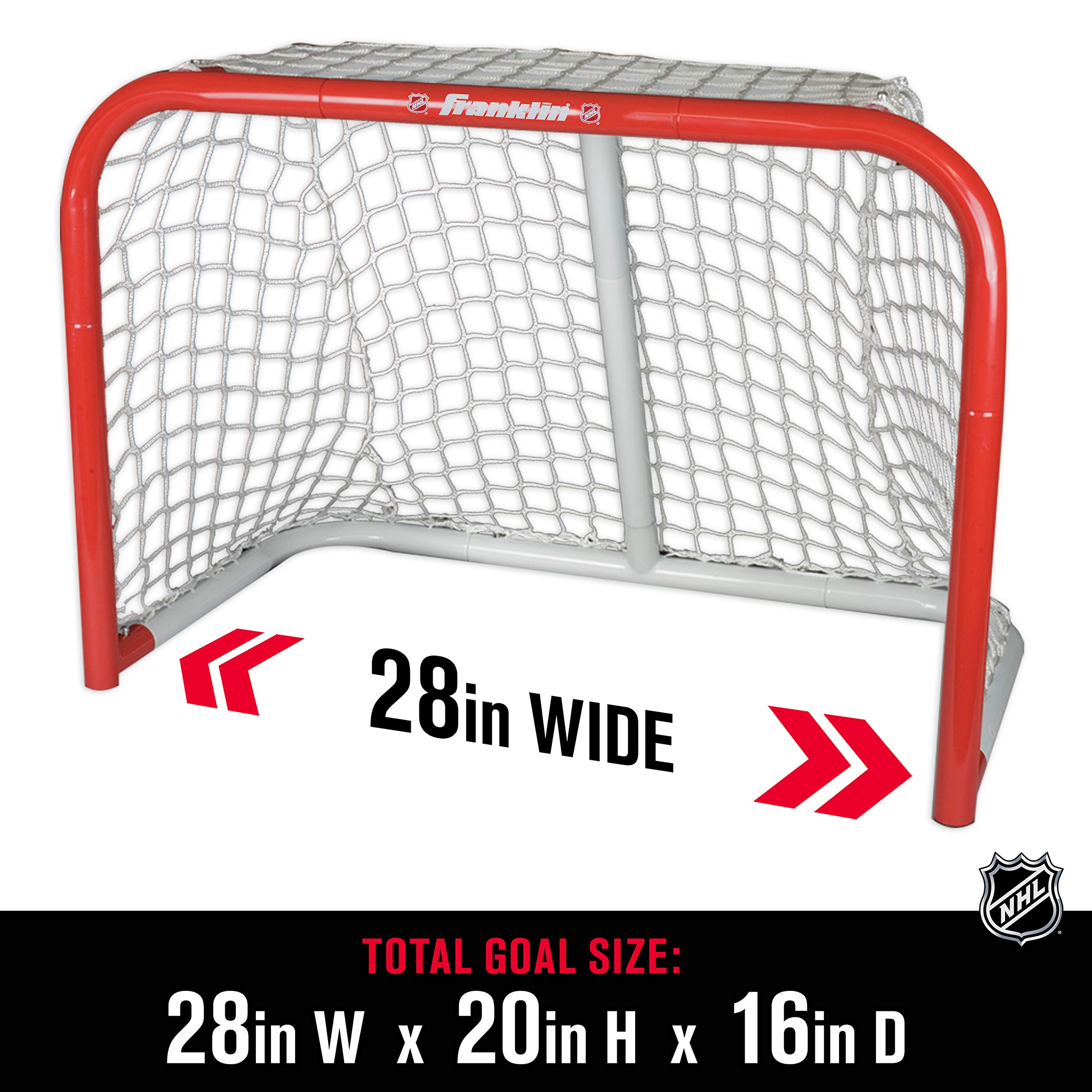 Franklin Sports NHL Mini Steel Street Hockey Goal - Kids Mini Skills Street Hockey Net - 28" x 20" - Perfect Youth Training Goal