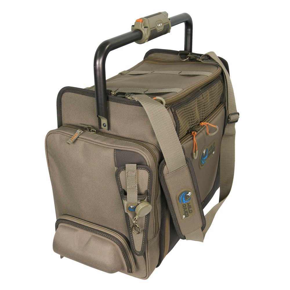 Wild River by CLC Custom Leathercraft WT3702 Tackle Tek Frontier Lighted Handle Bar Fishing Tackle Bag, 5 PT3700 Trays