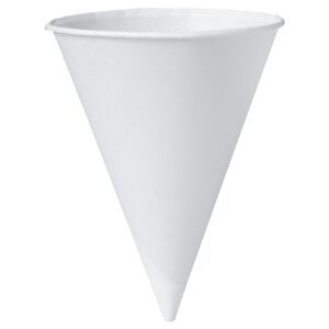 solo 8rb-2050 8 oz white paper cone cups (case of 2500)