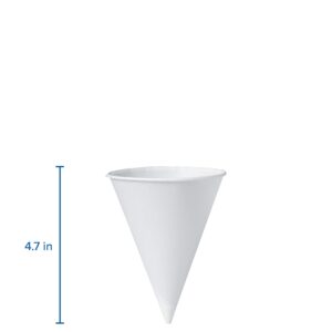 Solo 8RB-2050 8 oz White Paper Cone Cups (Case of 2500)