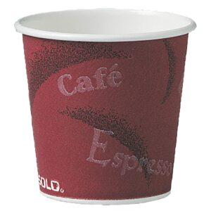 Solo 374SI-0041 4 oz Bistro SSP Paper Hot Cup (Case of 1000)