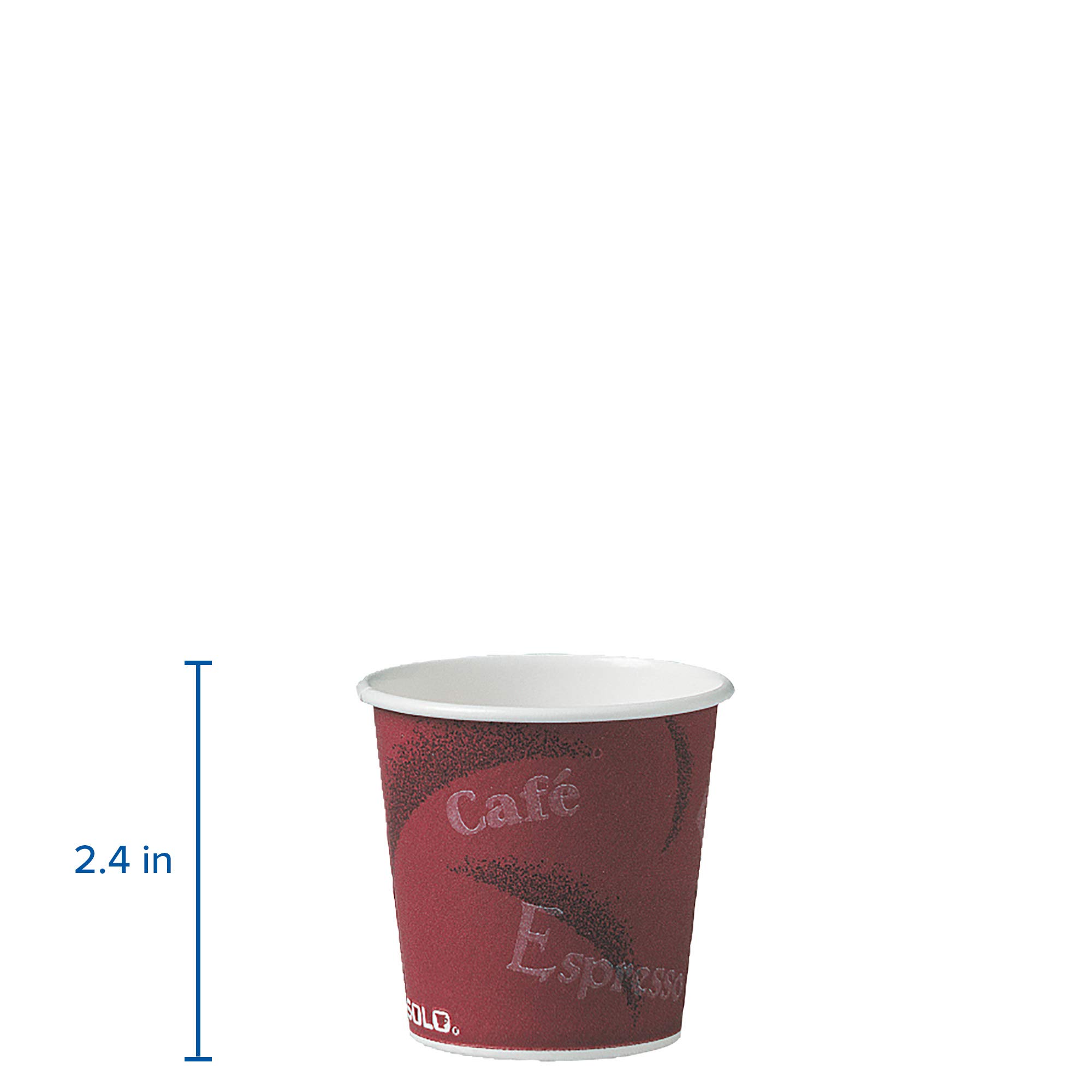 Solo 374SI-0041 4 oz Bistro SSP Paper Hot Cup (Case of 1000)