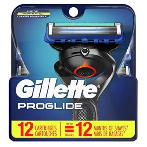 Gillette Fusion ProGlide Manual Men's Razor Blade Refills, 12 Count, Mens Razors/Blades