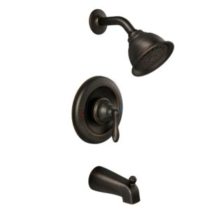 moen 82496epbrb tub-shower faucet single orb household, mediterranean bronze