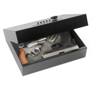 V-Line Top Draw Locking Tactical Gun Storage Box, Black