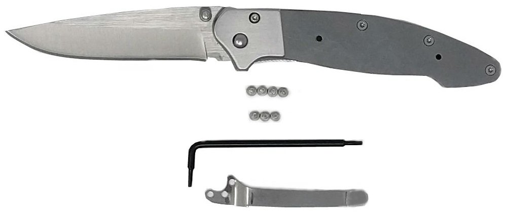 Sarge Knives SK-405KIT Custom Folding Knife Kit with 3-1/4-Inch Stainless Blade