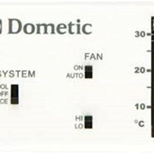 Dometic 3106995.032 OEM Thermostat 6-Wire Analog Control Heat & Cool | Replacement for The Duo-Therm 3106995.032 Thermostat.