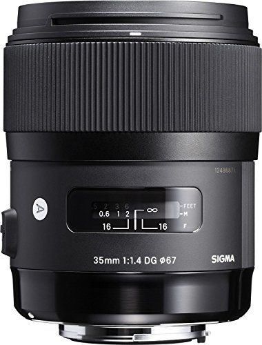 Sigma 35mm F1.4 Art DG HSM Lens for Canon, Black, 3.7 x 3.03 x 3.03 (340101)