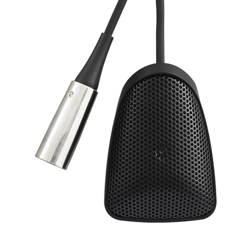 Shure CVB-B/O Boundary Condenser Microphone, 12 feet Cable, Omnidirectional (Black)