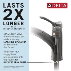 Delta Faucet Linden Single-Handle Kitchen Sink Faucet with Pull Out Sprayer, Arctic Stainless 4353-AR-DST