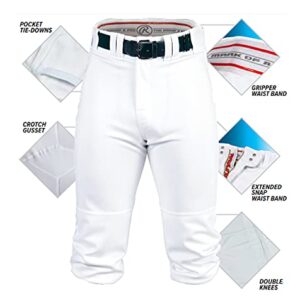 Rawlings Boys Pocket Baseball-pants, White, Large US