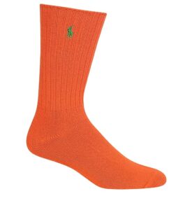 men's polo by ralph lauren socks orange