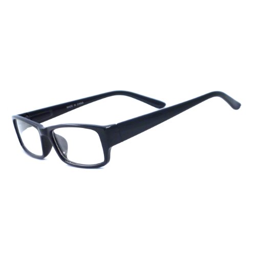 MODA VINTAGE Style Designer Frame Clear Lens Eyeglasses BLACK