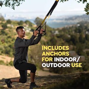 TRX PRO3 Suspension Trainer System, Durable Design for Cross-Training, Weight Training, HIIT Training & Cardio, Includes 3 Anchor Solutions for Indoor & Outdoor Home Gyms