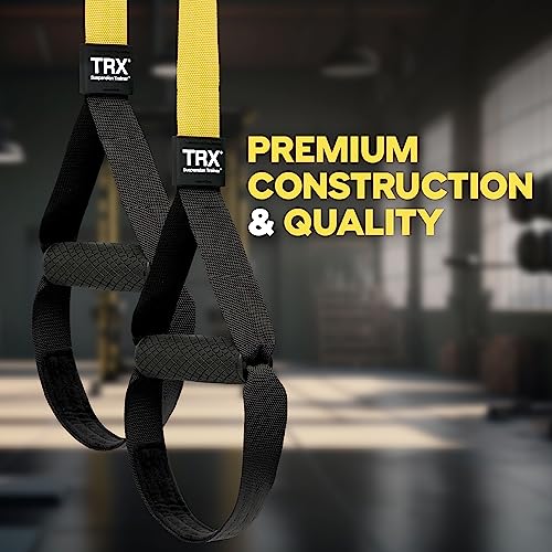 TRX PRO3 Suspension Trainer System, Durable Design for Cross-Training, Weight Training, HIIT Training & Cardio, Includes 3 Anchor Solutions for Indoor & Outdoor Home Gyms