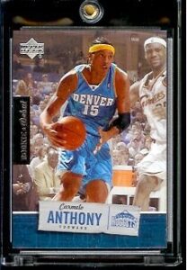 2005 upper deck rookie debut basketball card (2005-06) #21 carmelo anthony