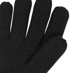 Mountain Warehouse Kids Knitted Thinsulate Thermal Gloves Black Small/Medium