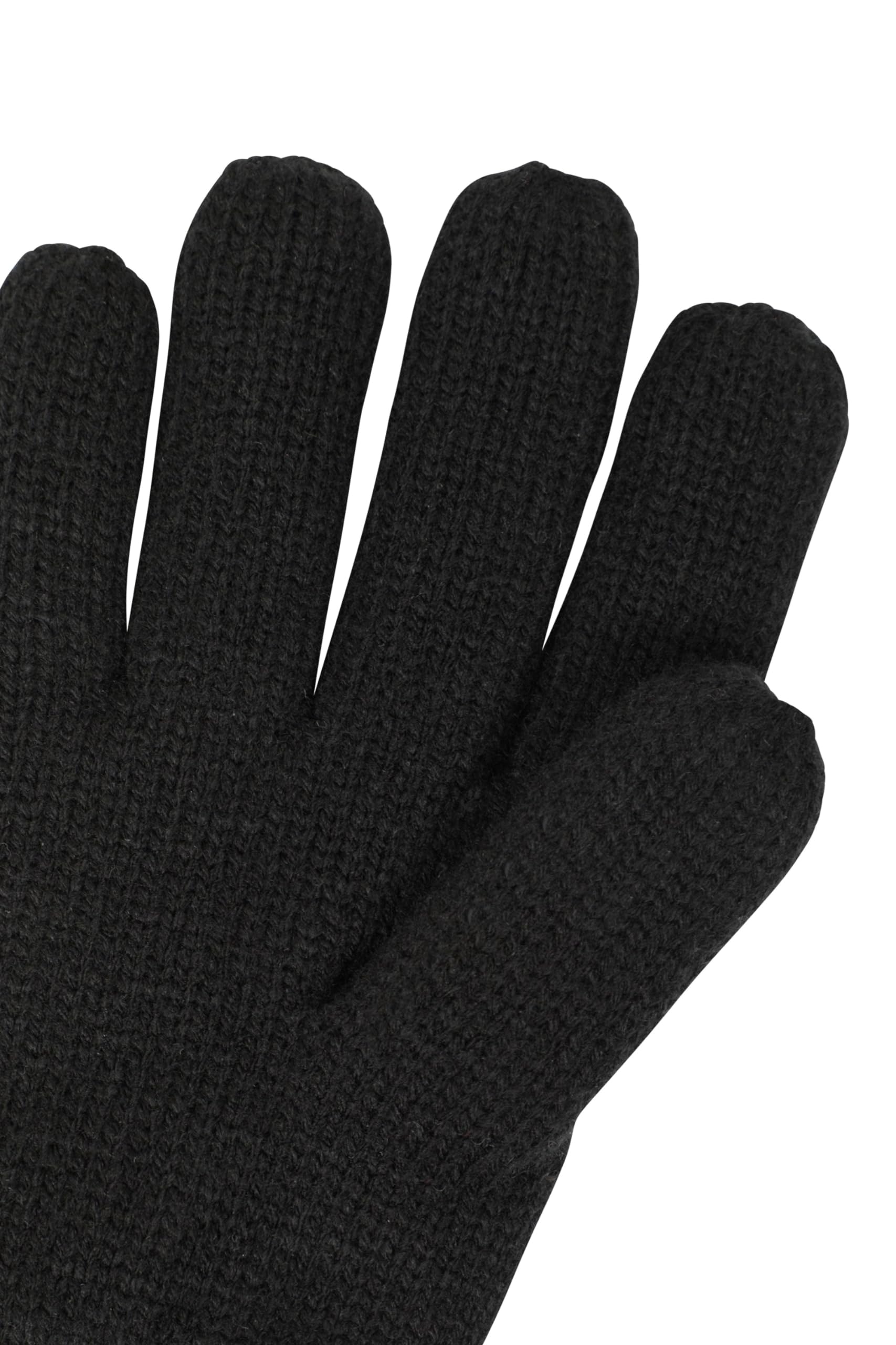 Mountain Warehouse Kids Knitted Thinsulate Thermal Gloves Black Small/Medium