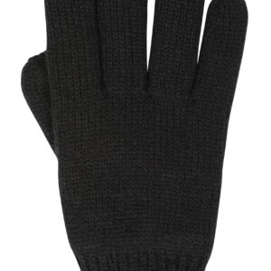 Mountain Warehouse Kids Knitted Thinsulate Thermal Gloves Black Small/Medium