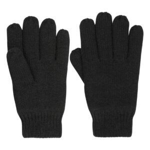 Mountain Warehouse Kids Knitted Thinsulate Thermal Gloves Black Small/Medium