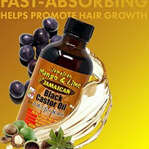 Jamaican Mango & Lime Black Castor Oil 4 oz