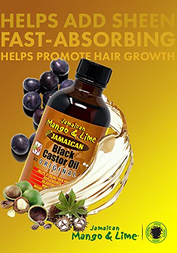 Jamaican Mango & Lime Black Castor Oil 4 oz