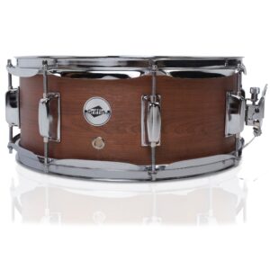 griffin snare drum | poplar wood shell 14" x 5.5" with flat hickory pvc | 8 metal tuning lugs & snare strainer throw off | percussion instrument with drummers key, coated head | marching kit set