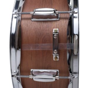 GRIFFIN Snare Drum | Poplar Wood Shell 14" x 5.5" with Flat Hickory PVC | 8 Metal Tuning Lugs & Snare Strainer Throw Off | Percussion Instrument with Drummers Key, Coated Head | Marching Kit Set