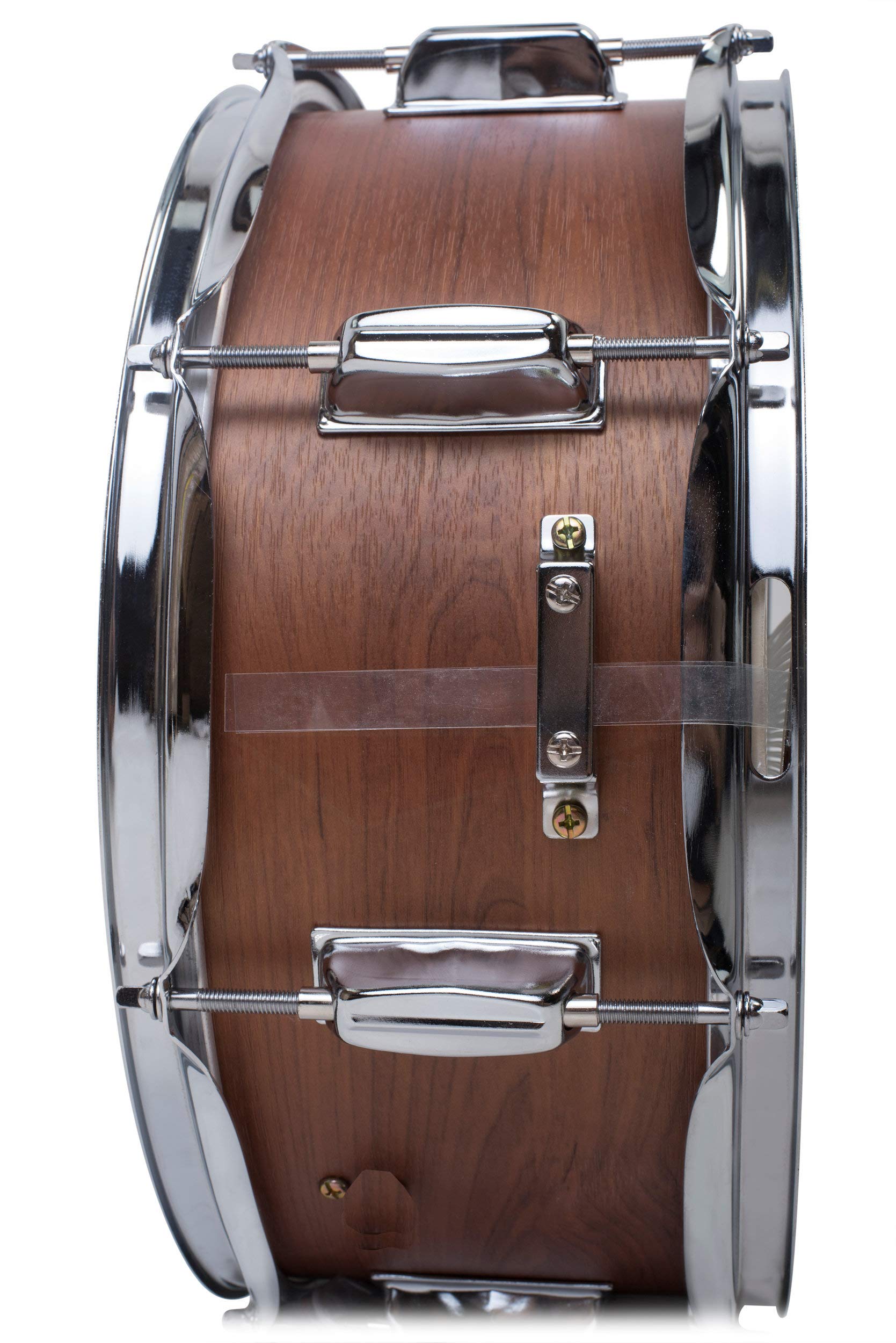 GRIFFIN Snare Drum | Poplar Wood Shell 14" x 5.5" with Flat Hickory PVC | 8 Metal Tuning Lugs & Snare Strainer Throw Off | Percussion Instrument with Drummers Key, Coated Head | Marching Kit Set