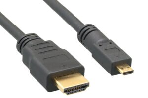 cablelera micro hdmi to hdmi 34awg 1', black color (zc95b1mm-01)