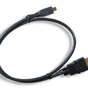 Cablelera Micro HDMI to HDMI 34AWG 1', Black Color (ZC95B1MM-01)