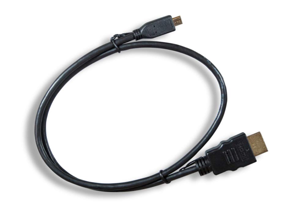 Cablelera Micro HDMI to HDMI 34AWG 1', Black Color (ZC95B1MM-01)