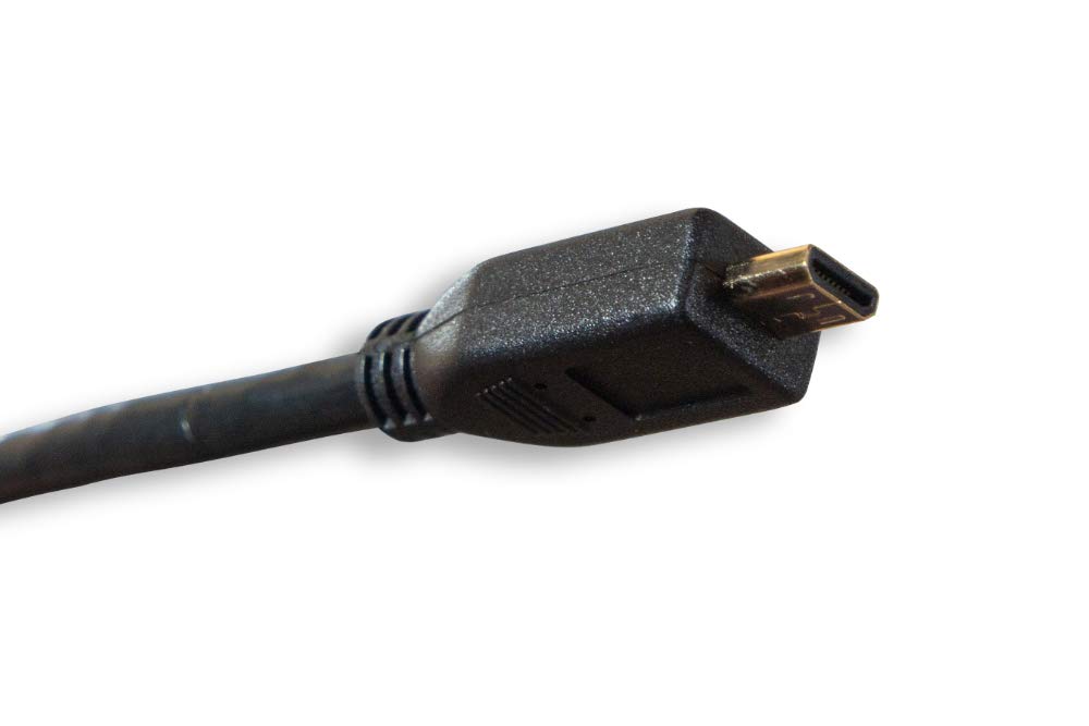 Cablelera Micro HDMI to HDMI 34AWG 1', Black Color (ZC95B1MM-01)