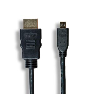 Cablelera Micro HDMI to HDMI 34AWG 1', Black Color (ZC95B1MM-01)