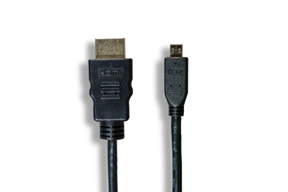 Cablelera Micro HDMI to HDMI 34AWG 1', Black Color (ZC95B1MM-01)