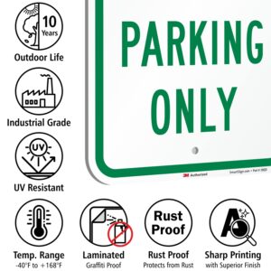 SmartSign "Compact Car Parking Only" Sign | 12" x 18" 3M Engineer Grade Reflective Aluminum